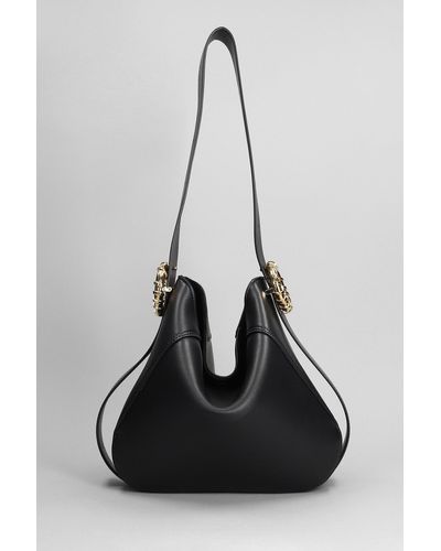 Womens Lanvin black Leather Melodie Shoulder Bag