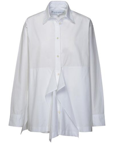 JW Anderson 'peplum' White Cotton Shirt