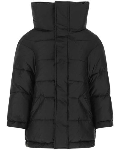 Balenciaga Nylon Padded Jacket - Black