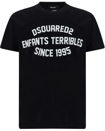 DSquared² Slime Logo-print Cotton-jersey T-shirt - Black