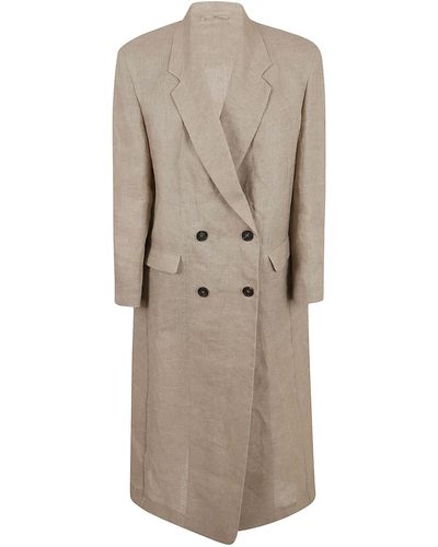 Brunello Cucinelli Coat - Natural