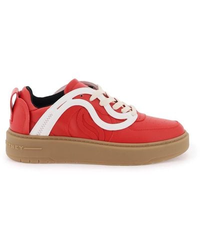 Stella McCartney S Wave Low Top Trainers - Red
