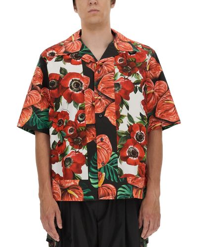 Dolce & Gabbana Hawaii Shirt - Red