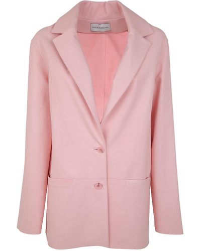 Inès & Maréchal Identite Oversized Jacket - Pink