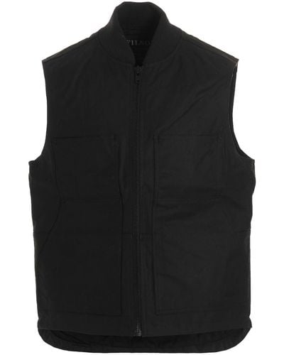 Filson Tin Cloth Insulated Work Sleeveless Jacket - Black