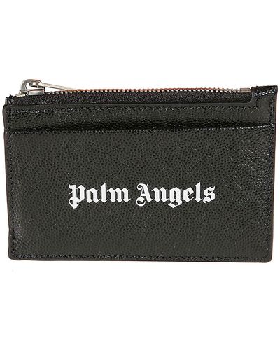 Palm Angels Zip Card Holder - Black