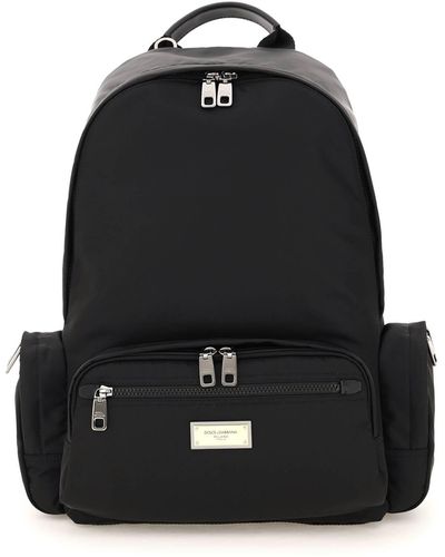 Dolce & Gabbana Nylon Backpack - Black