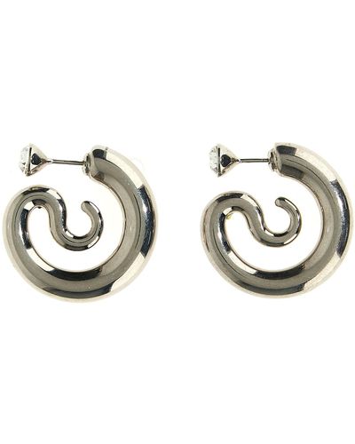 Panconesi Diamond Serpent Earrings - Metallic