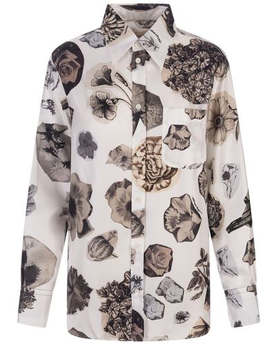 Marni Shirt With Nocturnal Print - White