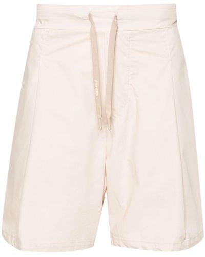 A PAPER KID Sand Cotton Shorts - Natural
