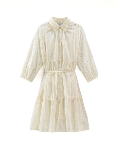 Woolrich Sangallo Long-Sleeved Dress - White
