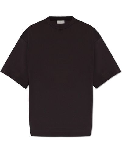 Dries Van Noten Round Neck T-shirt - Black