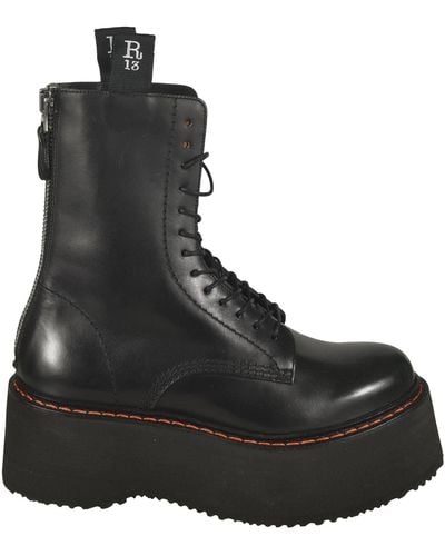 R13 X-Stack Boots - Black