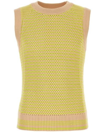 Wales Bonner Two-Tones Polyester Unity Vest - Yellow