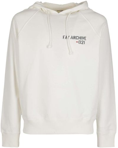 Fay Archive Hoodie - White