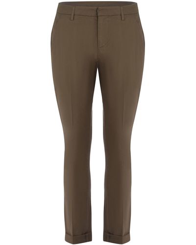 Dondup Trousers Gaubert Made - Brown