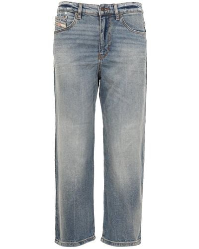 DIESEL 2016 D-air 0pfar Low-rise Distressed Cropped Jeans - Blue
