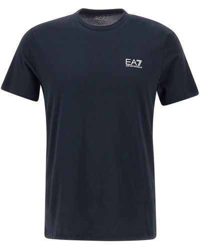 EA7 Cotton T-Shirt - Blue
