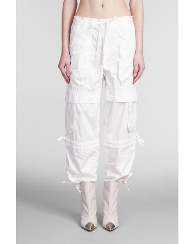 Isabel Marant Nazemi Trousers In White Cotton