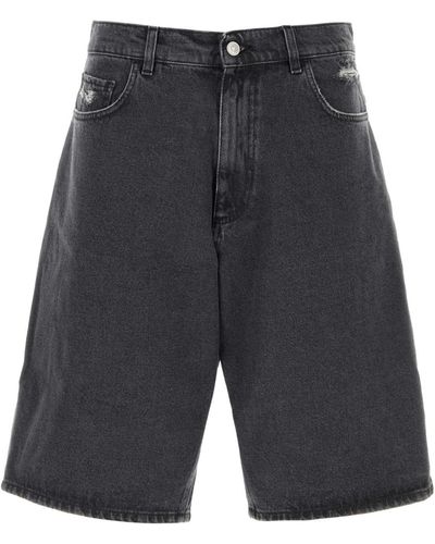 1017 ALYX 9SM Slate Denim Bermuda Shorts - Grey