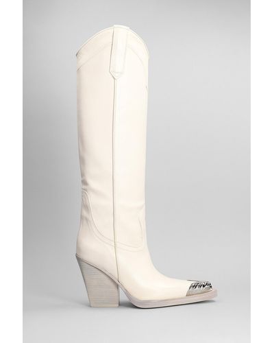 Paris Texas El Dorado Texan Boots - White