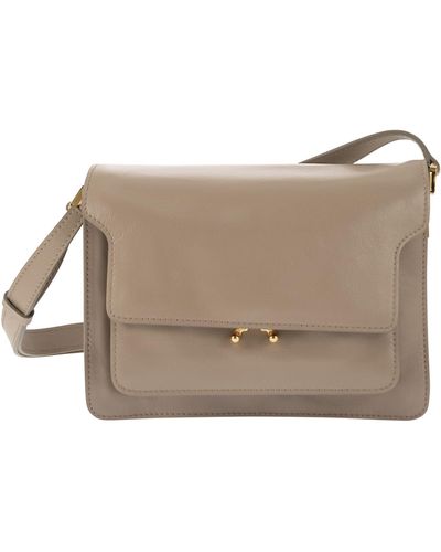 Marni Trunk Soft - Soft Leather Bag - Brown