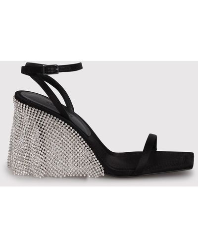 KATE CATE Crystal-Embellished Sandals - Black
