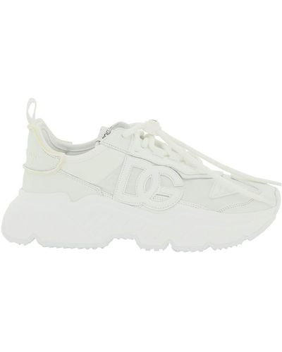 Dolce & Gabbana Logo Runner Sneakers - White