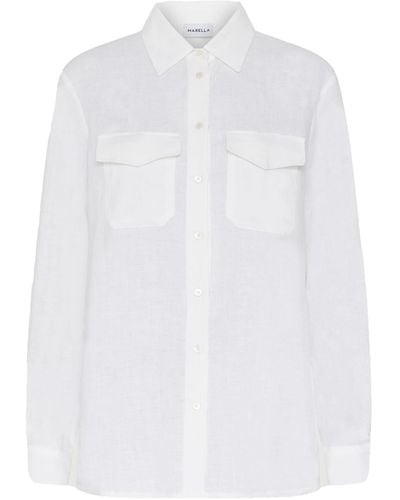 Marella Long-Sleeved Shirt With Pockets - White