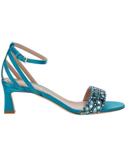 Alberta Ferretti Light Sandals With Mirror-Like Details - Blue