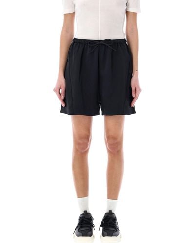 Y-3 Tech Seersucker Shorts - Black