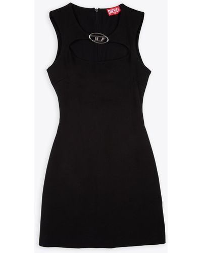 DIESEL D-Reams Short Sleveless Dress With Oval D Logo - Black