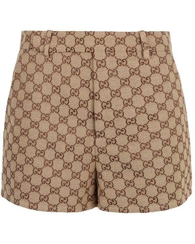 Gucci Gg Shorts - Brown
