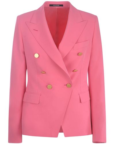Tagliatore Jacket Double-breasted In Cady - Pink