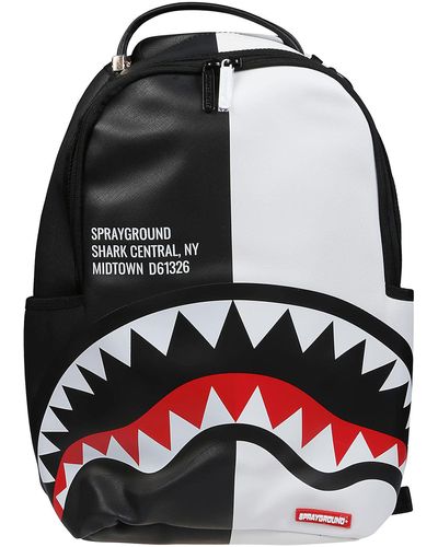 Sprayground Was Here Weird Shark Backpack in Gray for Men