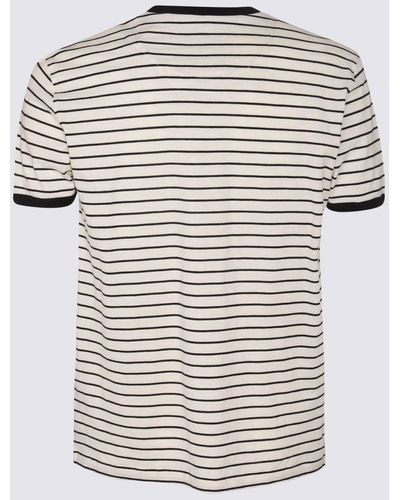 PT01 And Cotton Stripe T-Shirt - White