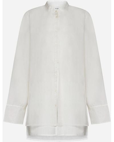 Rohe Double Layered Organza Silk Shirt - White