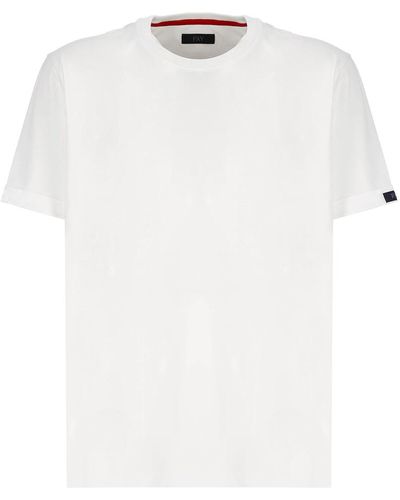 Fay Logoed T-Shirt - White