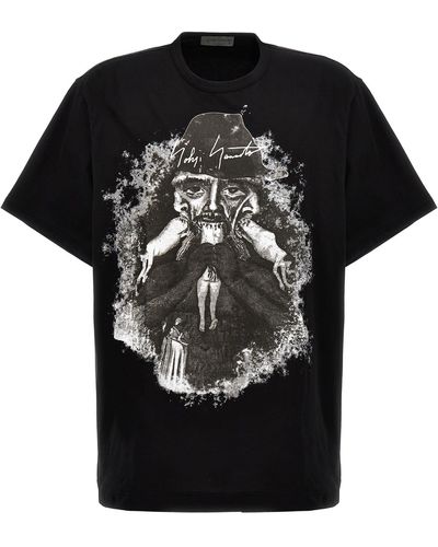 Yohji Yamamoto Printed T-Shirt - Black