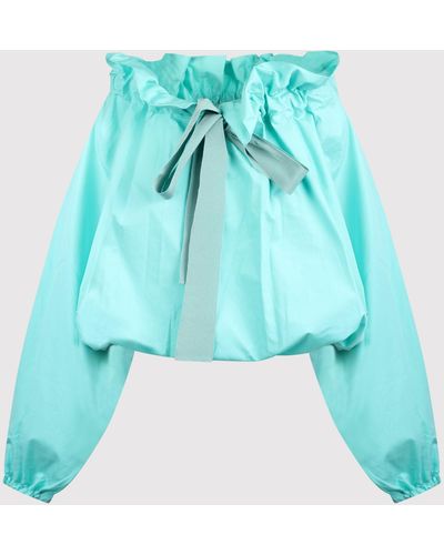Patou Shirt With Bow - Blue