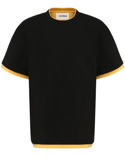 Jil Sander Cotton Crew-neck T-shirt - Black