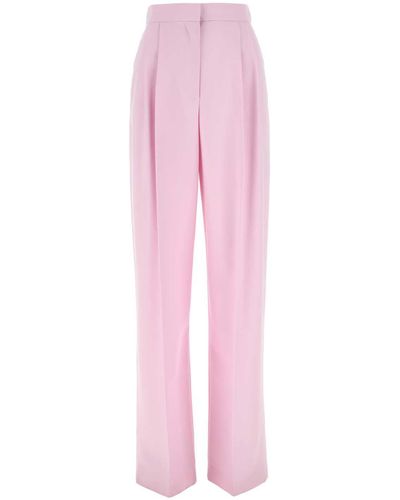 Alexander McQueen Pastel Wool Pant - Pink