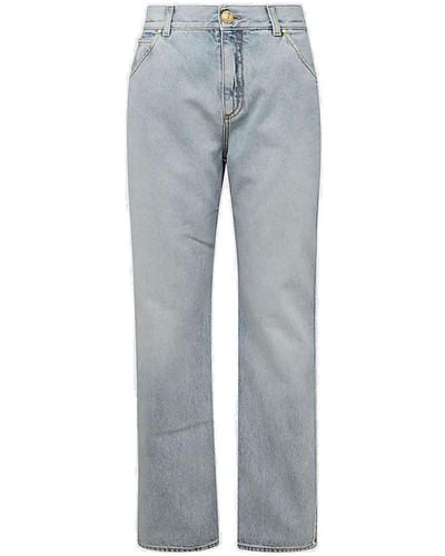 Balmain Wide Leg Jeans - Grey