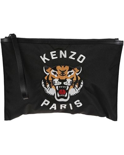KENZO Large Clutch Bag - Black