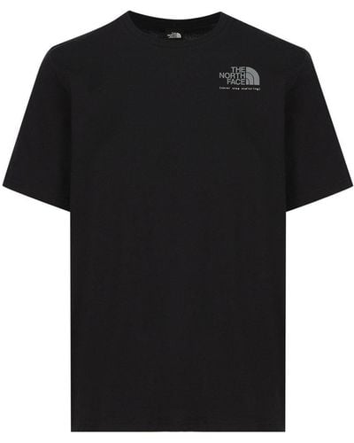 The North Face Logo Printed Crewneck T-shirt - Black