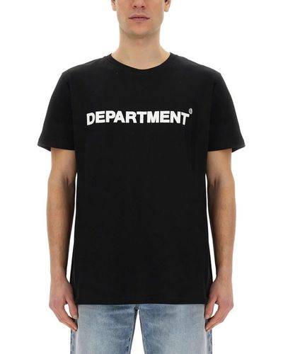 Department 5 T-Shirt With Logo - Black