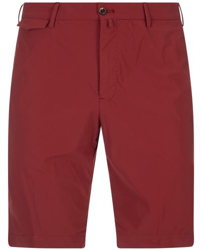 PT Torino Stretch Cotton Shorts - Red