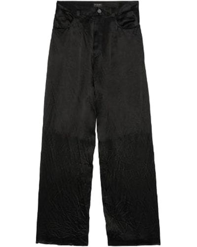 Balenciaga Five-Pocket Baggy Pants - Black