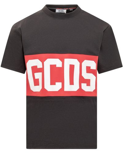Gcds T-shirt With Logo - Gray