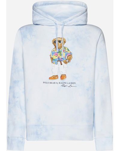 Polo Ralph Lauren Bear Cotton-blend Hoodie - Blue